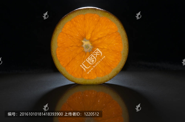 橙色的橫截面