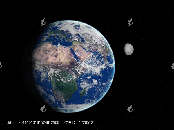 地球和Moon