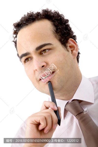 沉思的商人