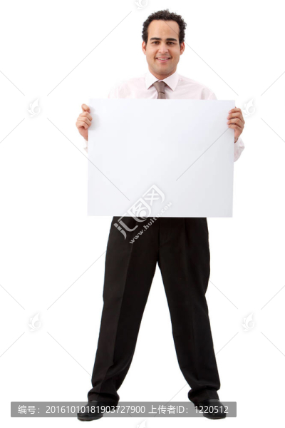 有一面旗幟的商人