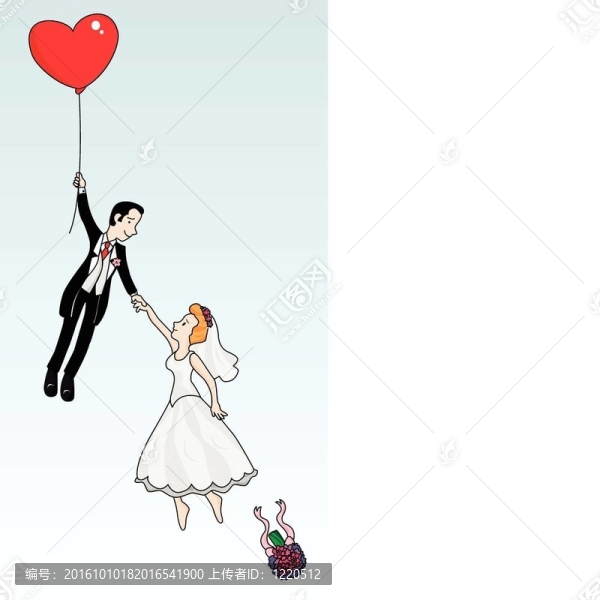 剛結(jié)婚的情侶飛