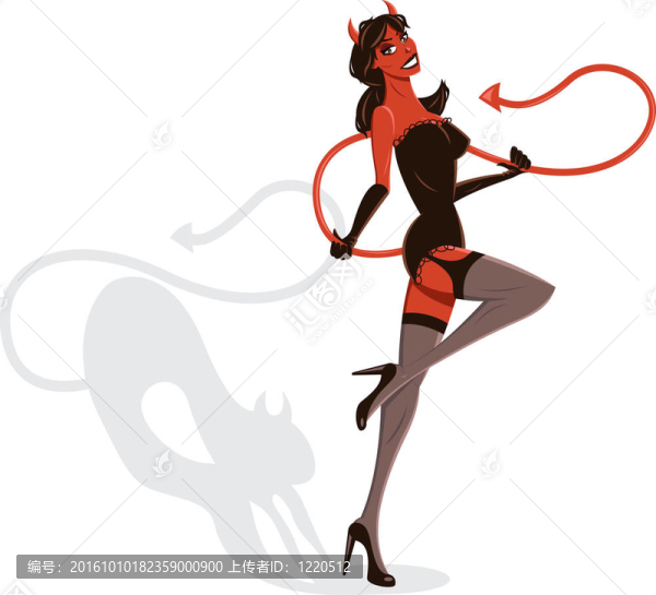 惡魔女人萬圣節(jié)海報