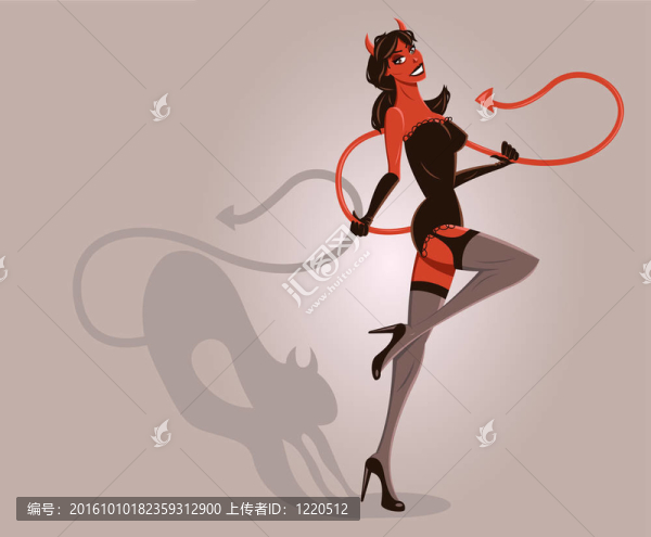 惡魔女人萬圣節(jié)海報