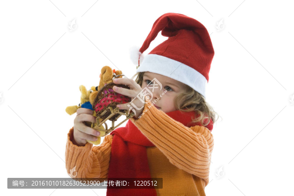 漂亮的小女孩和老鼠