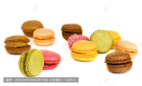 傳統(tǒng)法國(guó)甜點(diǎn)。五彩蛋白杏仁甜餅餅干的分類