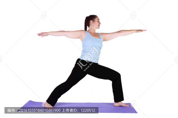 瑜伽姿勢的女人