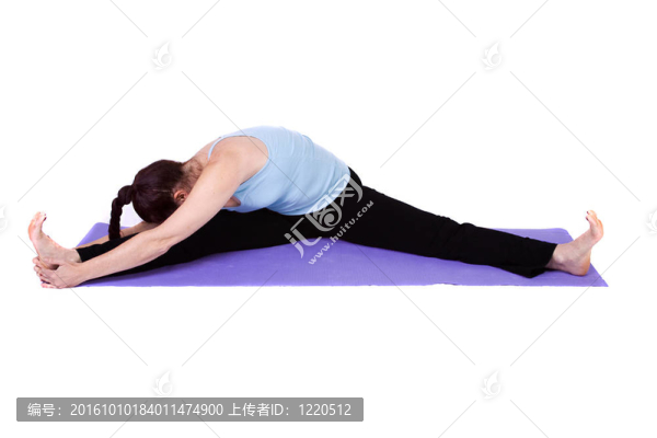 瑜伽姿勢(shì)的女人