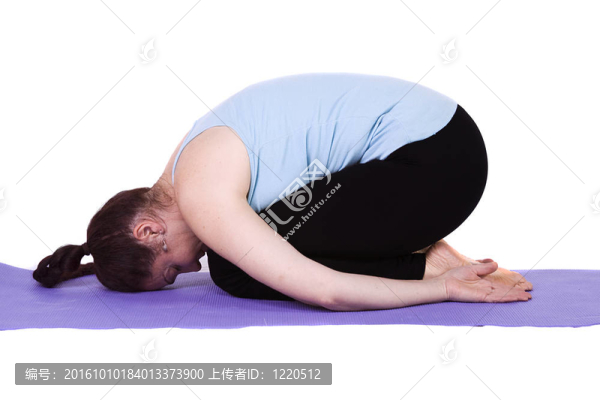 瑜伽姿勢的女人