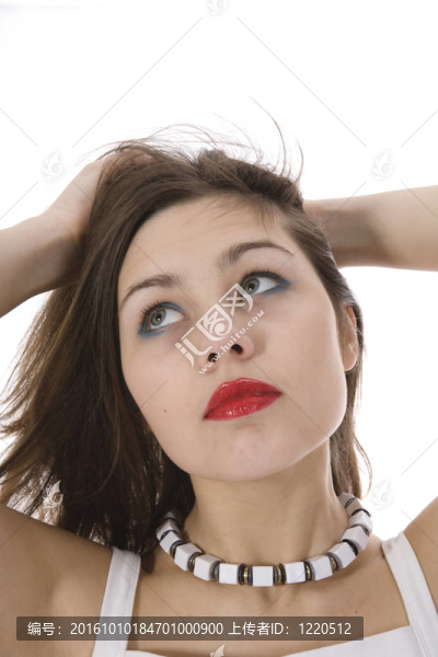 年輕漂亮女孩的肖像