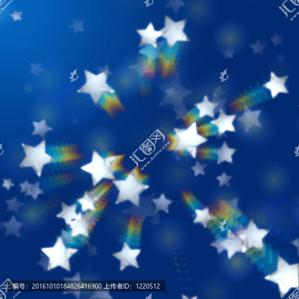 藍(lán)色的彩虹星星