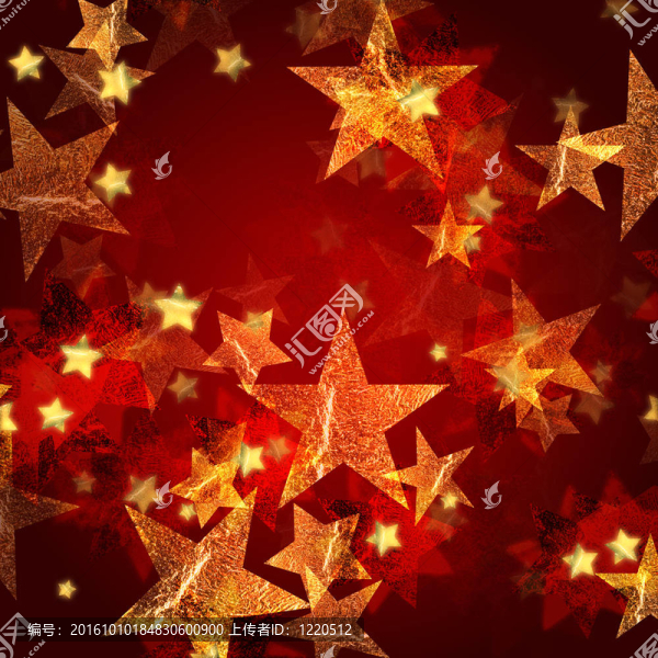 紅色的金色星星
