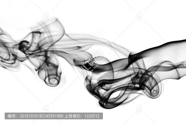 黑色倒煙抽象