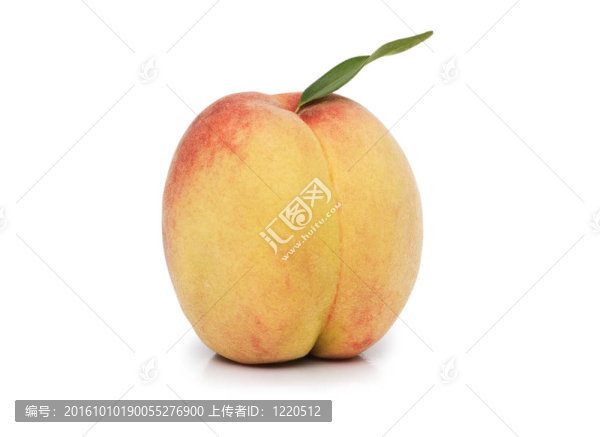桃子與離開(kāi)孤立的白色