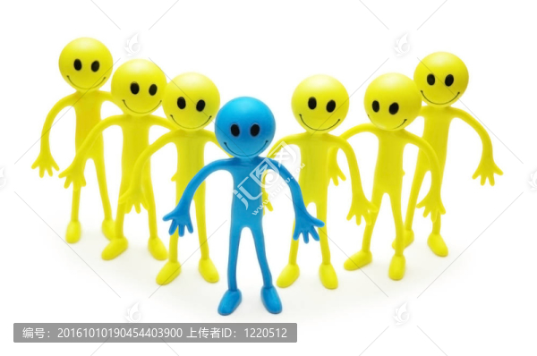 脫穎而出-笑臉白色隔離