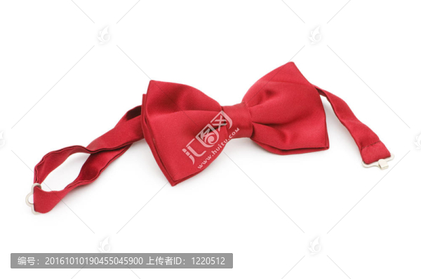 白色的紅色蝴蝶結(jié)領(lǐng)帶