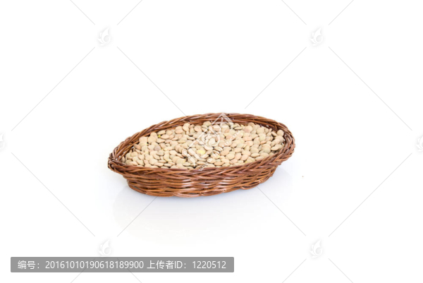 小扁豆；豆和豌豆在板分離