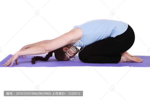 瑜伽姿勢的女人