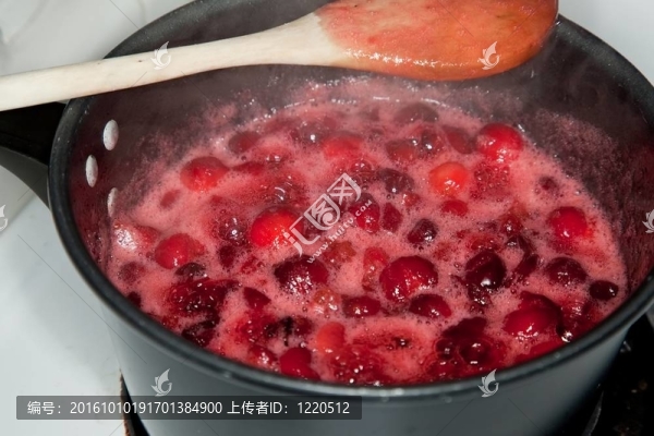 使蔓越莓醬