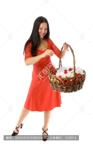 少女與花籃隔離