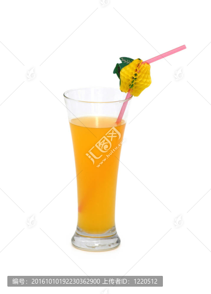 白底橙汁