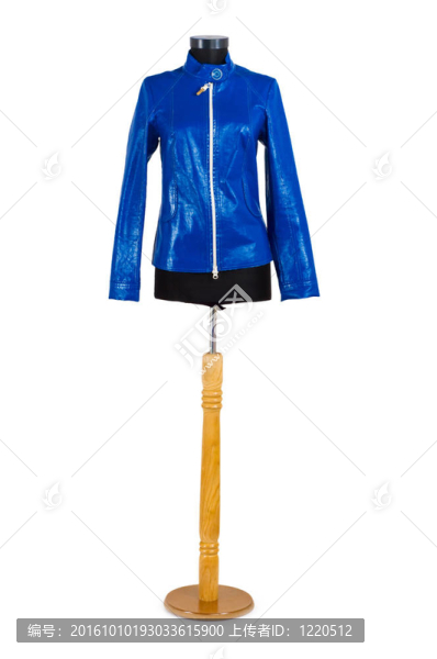 白色背景上的時尚夾克