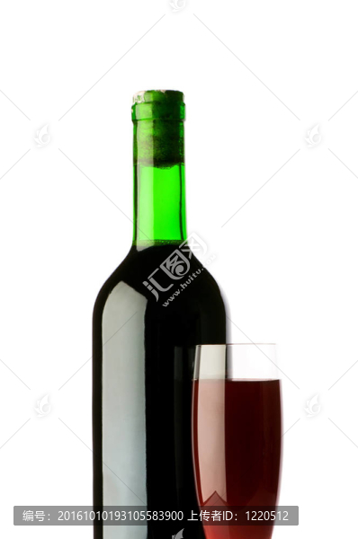 瓶子和酒杯的反光背景