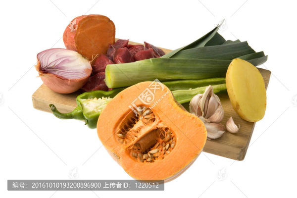 在切板上