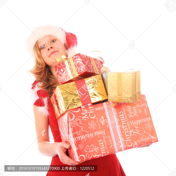 Santa小姐帶著太多禮物