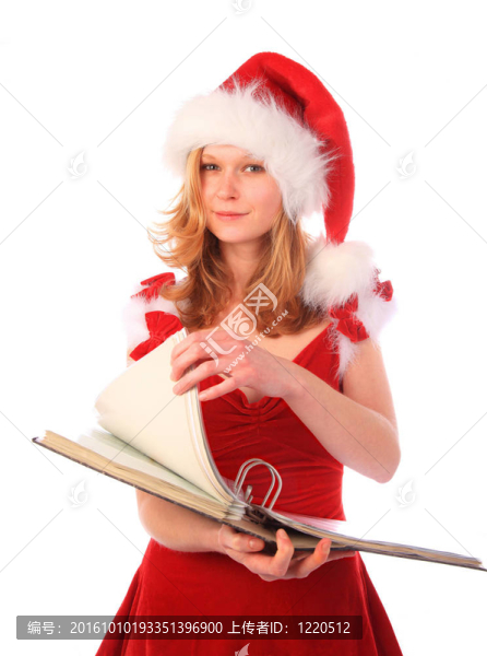 Santa小姐在做紙
