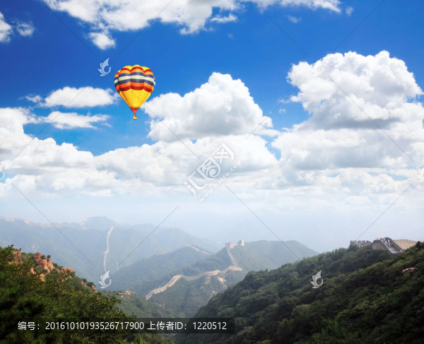 在八達(dá)嶺附近的北京長城