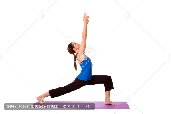 瑜伽姿勢(shì)的女人