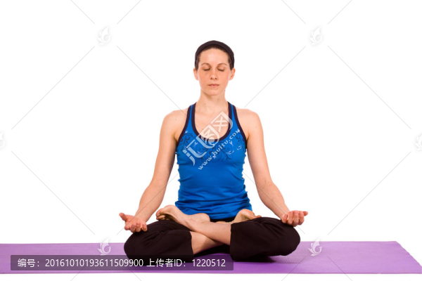瑜伽姿勢的女人