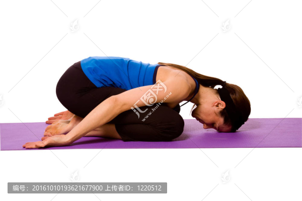 瑜伽姿勢的女人
