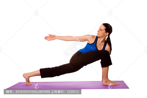 瑜伽姿勢(shì)的女人