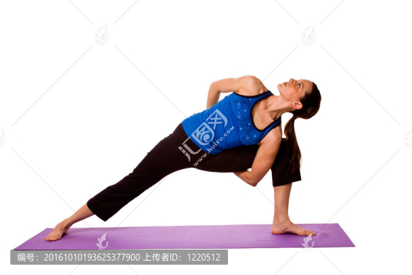 瑜伽姿勢的女人