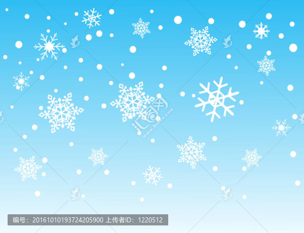 藍色背景上的雪花