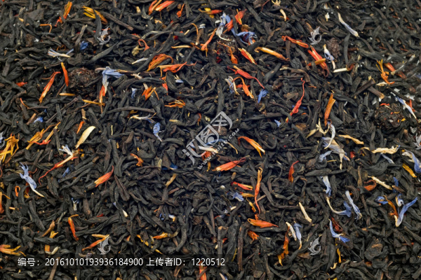 紅茶葉子的特寫