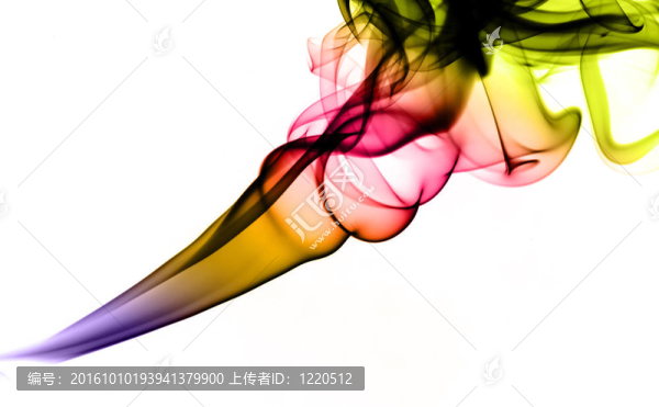 鮮艷的抽象煙霧