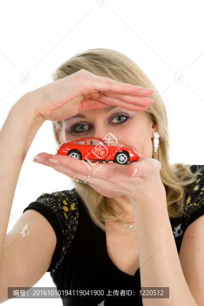 女商人的廣告車