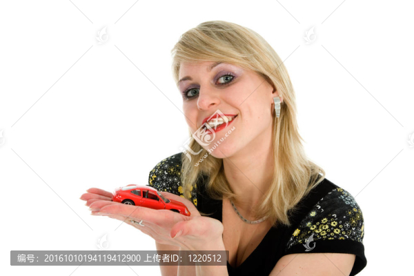 女商人的廣告車