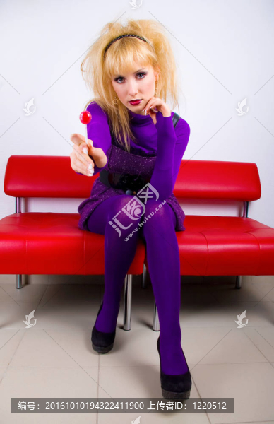魅力女性的棒棒糖