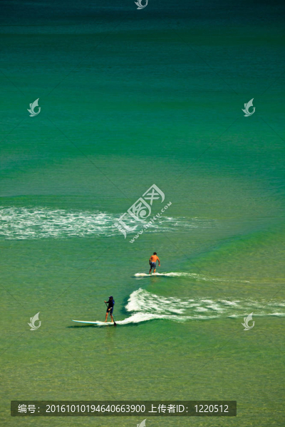 沖浪拜倫灣的波浪在澳大利亞