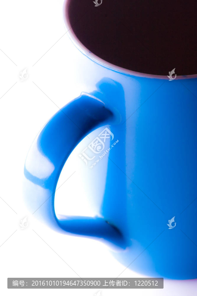 咖啡杯的特寫