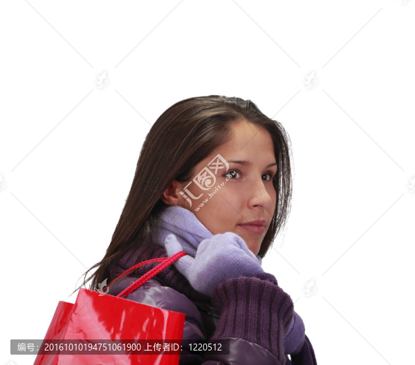 帶購物袋的女人