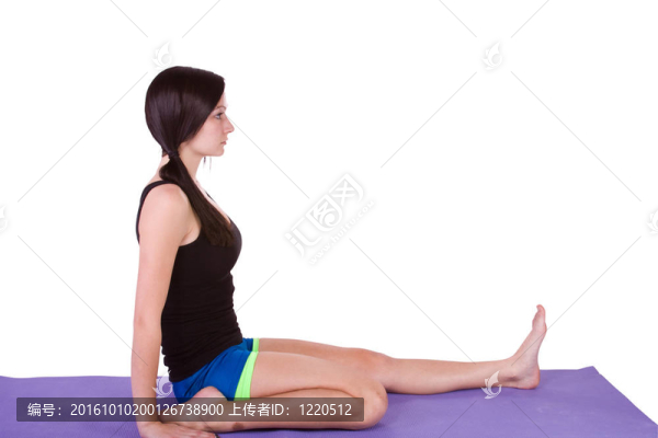 瑜伽姿勢的女人
