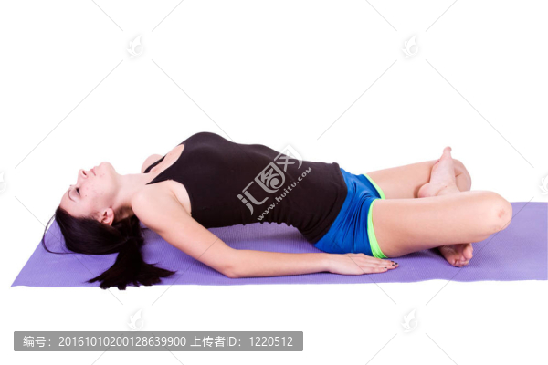 瑜伽姿勢的女人