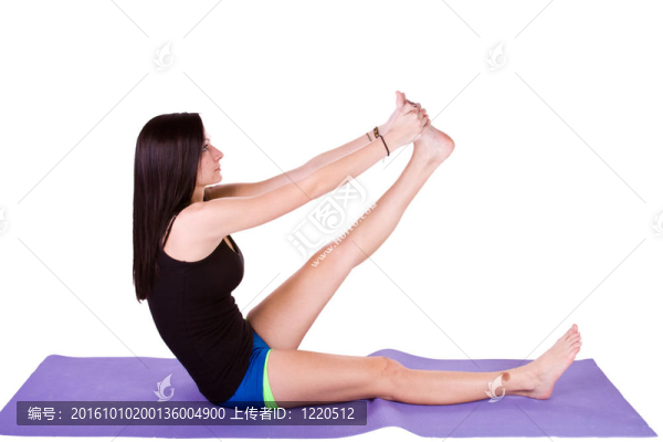 瑜伽姿勢的女人