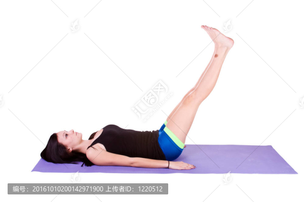 瑜伽姿勢的女人