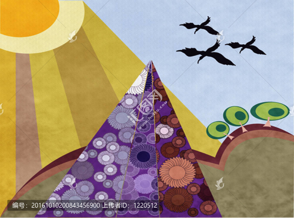 復(fù)古的景觀背景