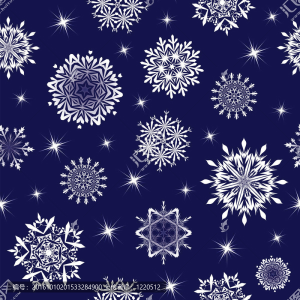 無縫的雪花背景